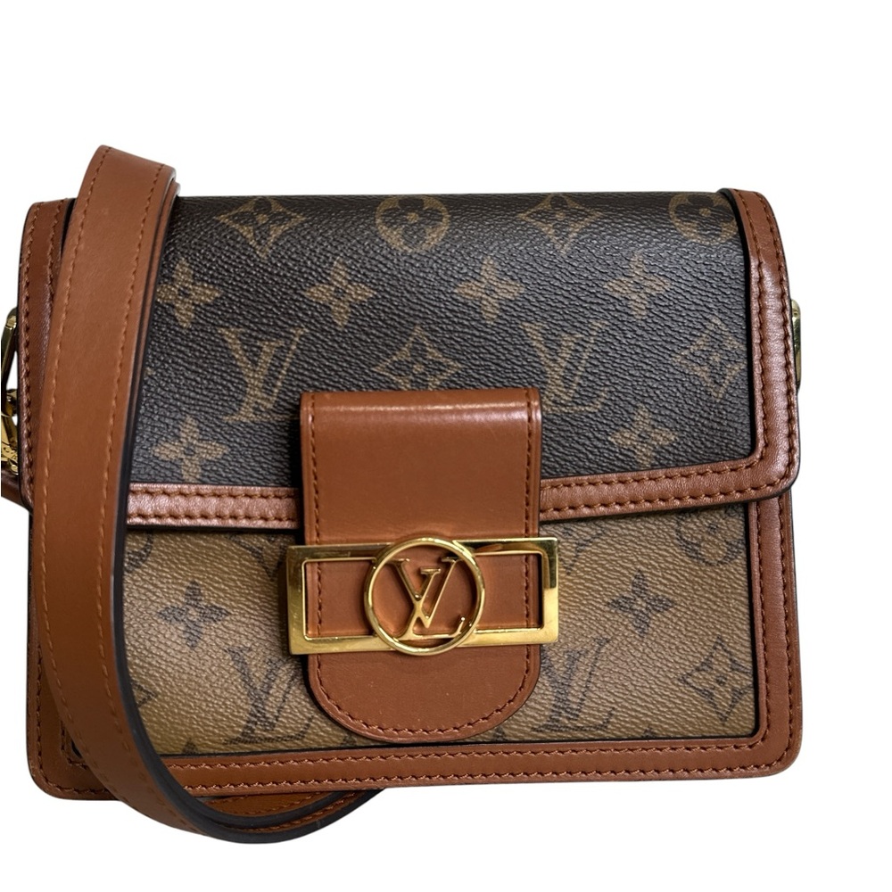 Louis Vuitton Monogram mini Dauphine Two-Tone Brown Crossbody Bag